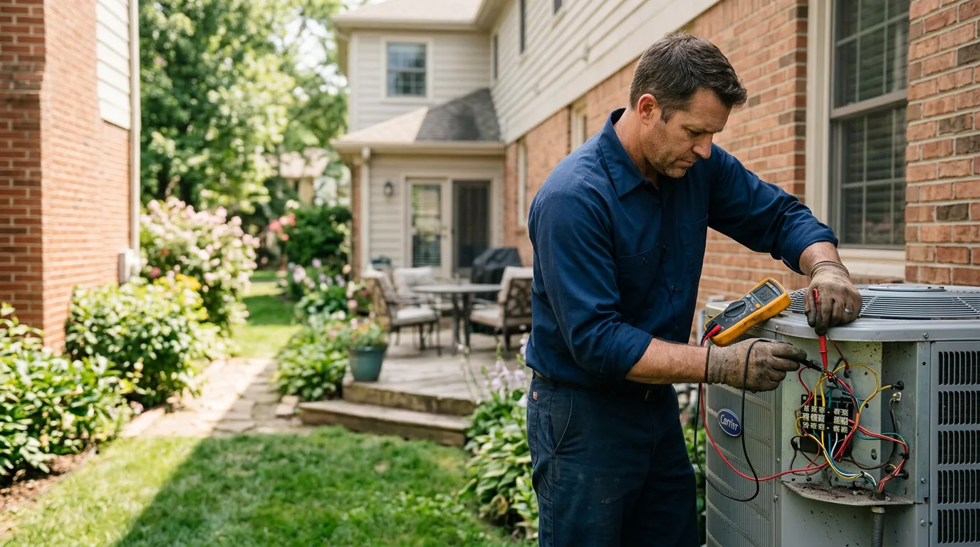 HVAC technician working near Granite Quarry, NC